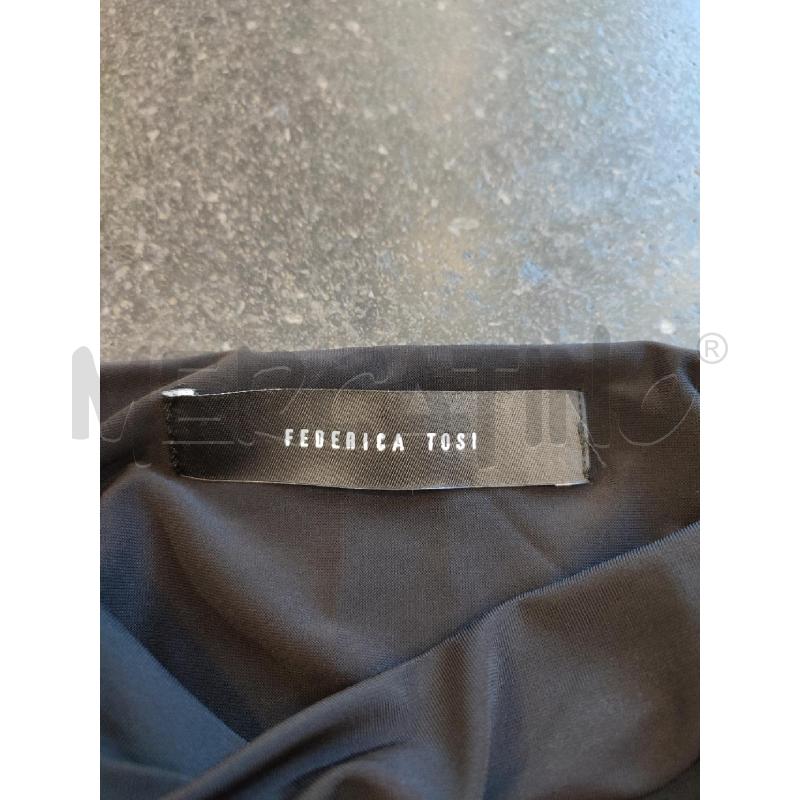 VESTITO DONNA NERO FEDERICA TOSI SPALLINE | Mercatino dell'Usato Roma montemario 2