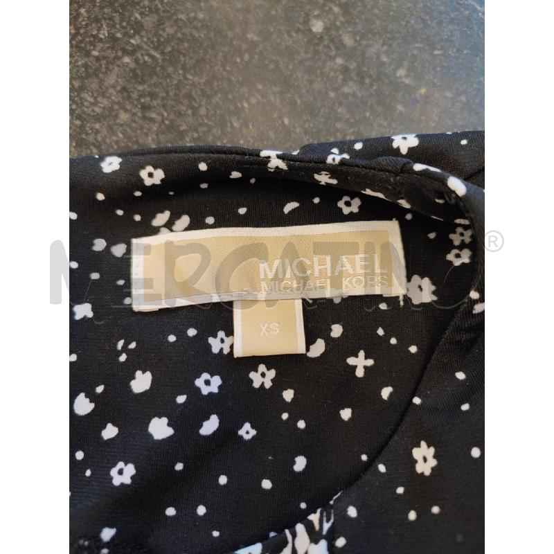 VESTITO DONNA NERO FIORI BIANCHI MICHAEL KORS | Mercatino dell'Usato Roma montemario 2