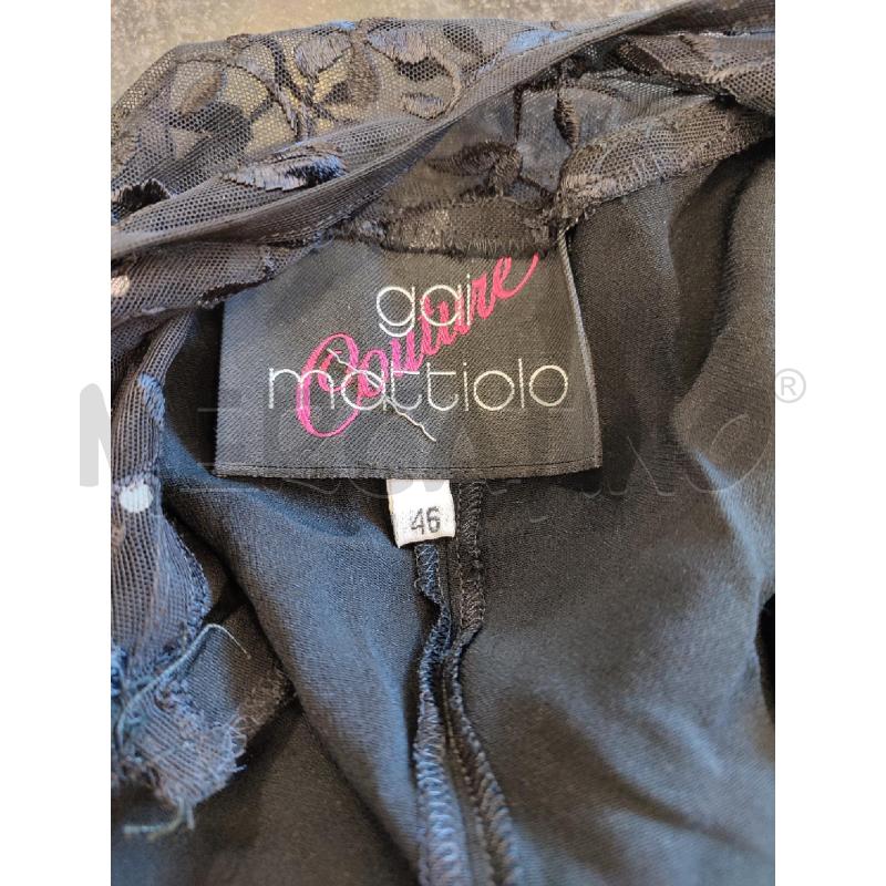 VESTITO DONNA NERO GAI MATTIOLO TULLE | Mercatino dell'Usato Roma montemario 3