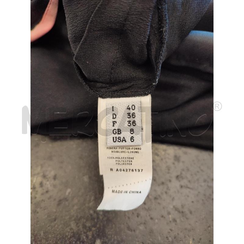 VESTITO DONNA NERO MOSCHINO BORDI ROSA SETA | Mercatino dell'Usato Roma montemario 3