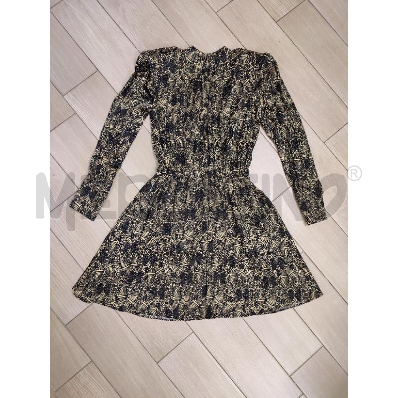 VESTITO DONNA NERO OCRA FEDERICA TOSI SETA FARFALLE | Mercatino dell'Usato Roma montemario 1