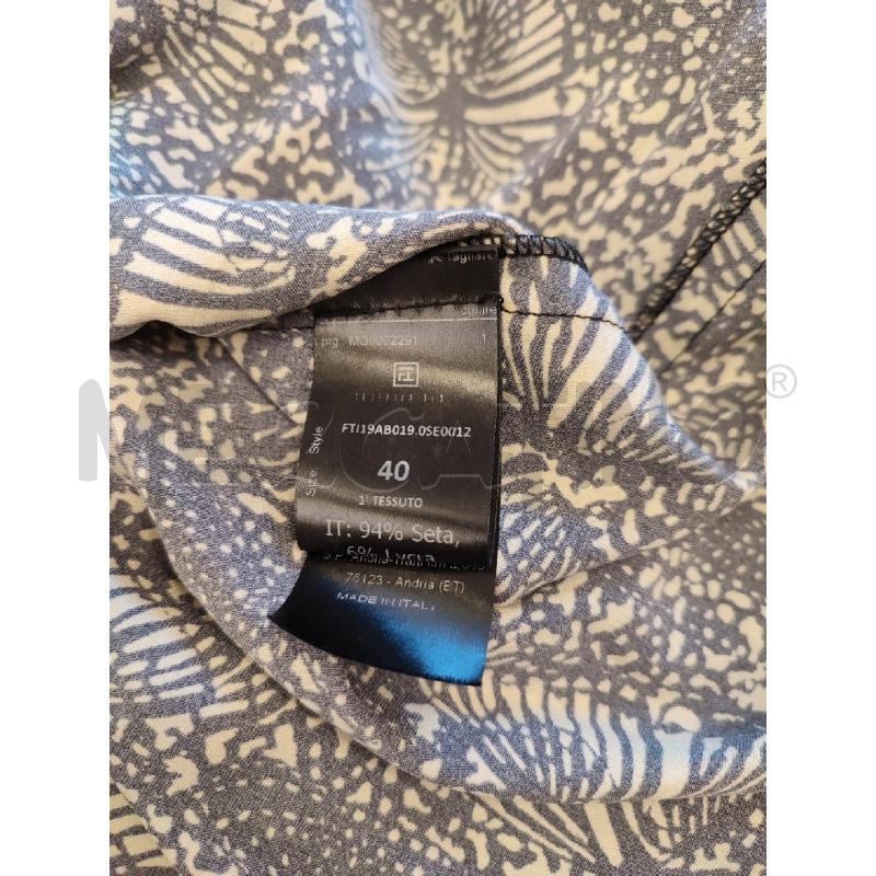 VESTITO DONNA NERO OCRA FEDERICA TOSI SETA FARFALLE | Mercatino dell'Usato Roma montemario 3