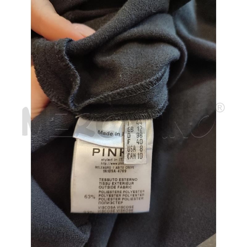 VESTITO DONNA NERO PINKO MANICHEAMPIE | Mercatino dell'Usato Roma montemario 3