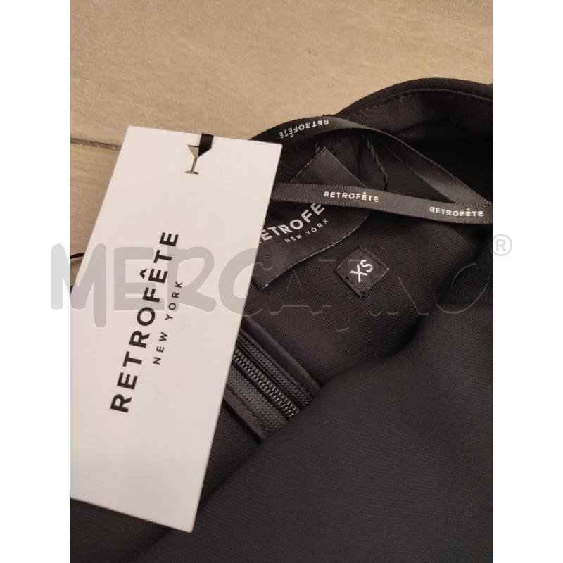 VESTITO DONNA NERO RETROFETE FIOCCHETTI | Mercatino dell'Usato Roma montemario 3