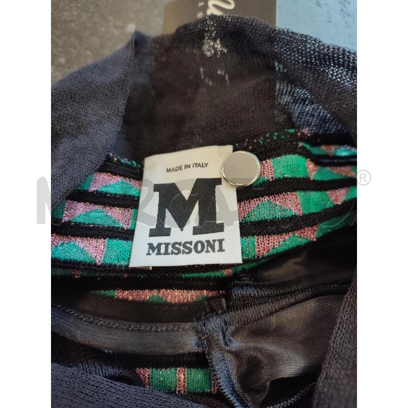 VESTITO DONNA NERO RIGHE VERDI MISSONI ROSA | Mercatino dell'Usato Roma montemario 2