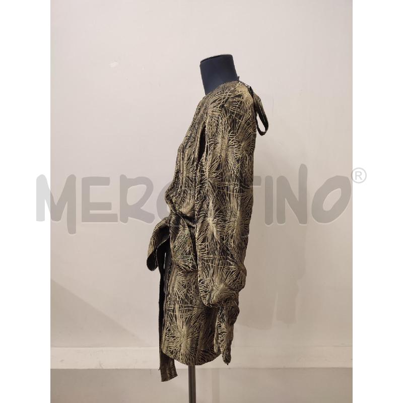 VESTITO DONNA NERO SAINT LAURENT DORATO WOV DRESSES ROBE LAME FEU D ARTIFICE | Mercatino dell'Usato Roma montemario 3