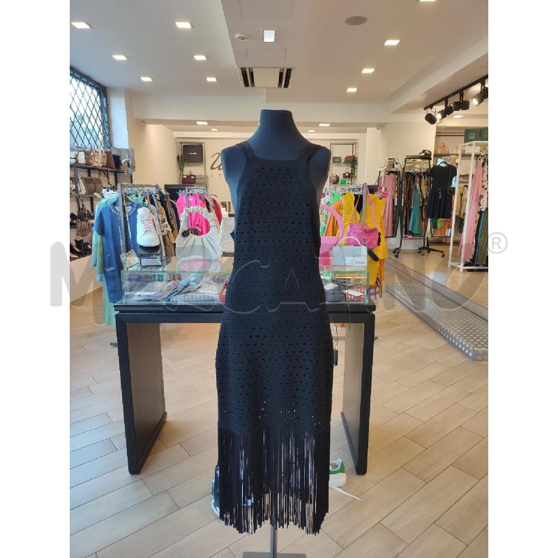 VESTITO DONNA NERO SANDRO FRANGE | Mercatino dell'Usato Roma montemario 1