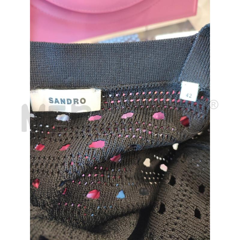 VESTITO DONNA NERO SANDRO FRANGE | Mercatino dell'Usato Roma montemario 3