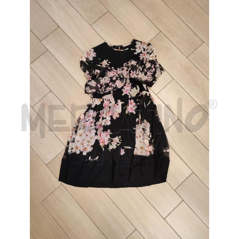 VESTITO DONNA NERO TWINSET PIZZO FIORI | Mercatino dell'Usato Roma montemario 1