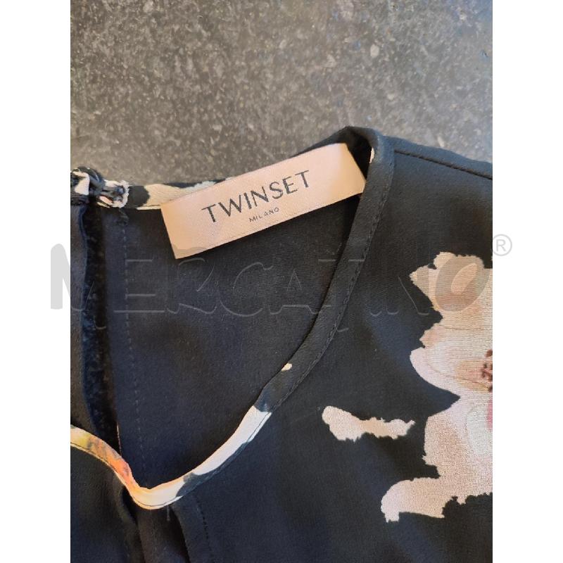 VESTITO DONNA NERO TWINSET PIZZO FIORI | Mercatino dell'Usato Roma montemario 2