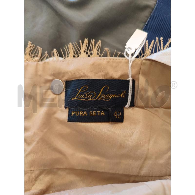 VESTITO DONNA ORO PIZZO LUISA SPAGNOLI | Mercatino dell'Usato Roma montemario 2