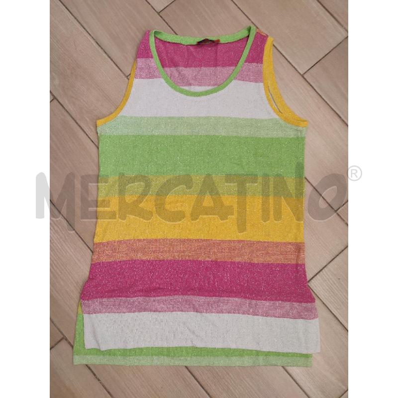 VESTITO DONNA RIGHE COLORATE GALLO | Mercatino dell'Usato Roma montemario 1