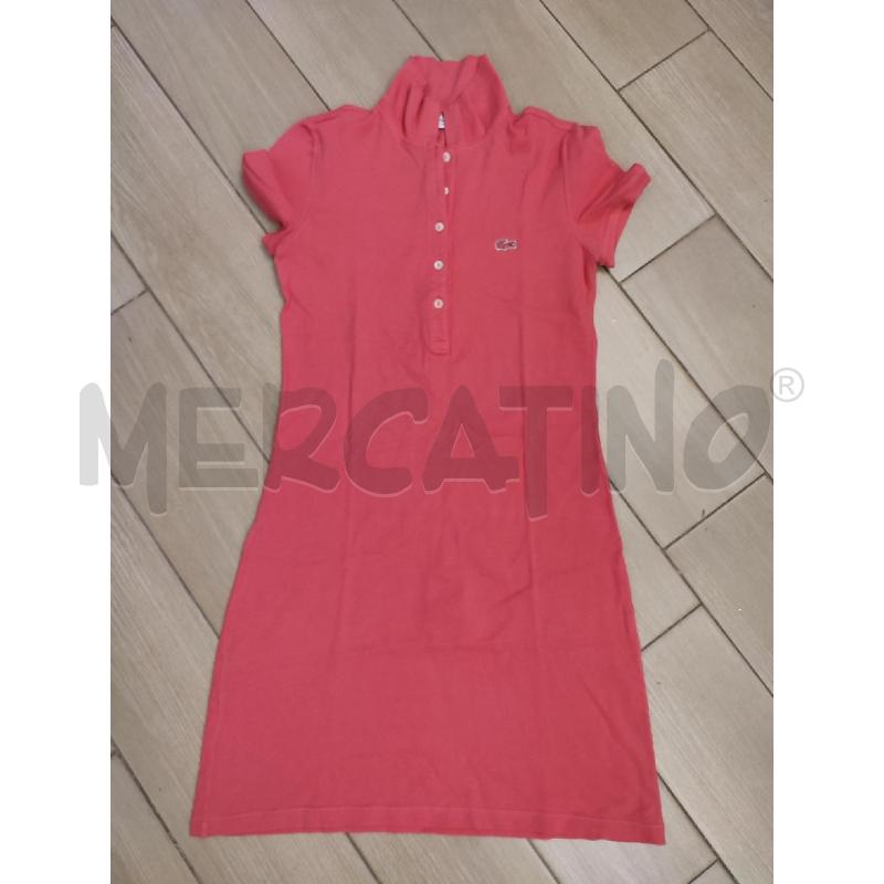 VESTITO DONNA ROSA LACOSTE | Mercatino dell'Usato Roma montemario 1