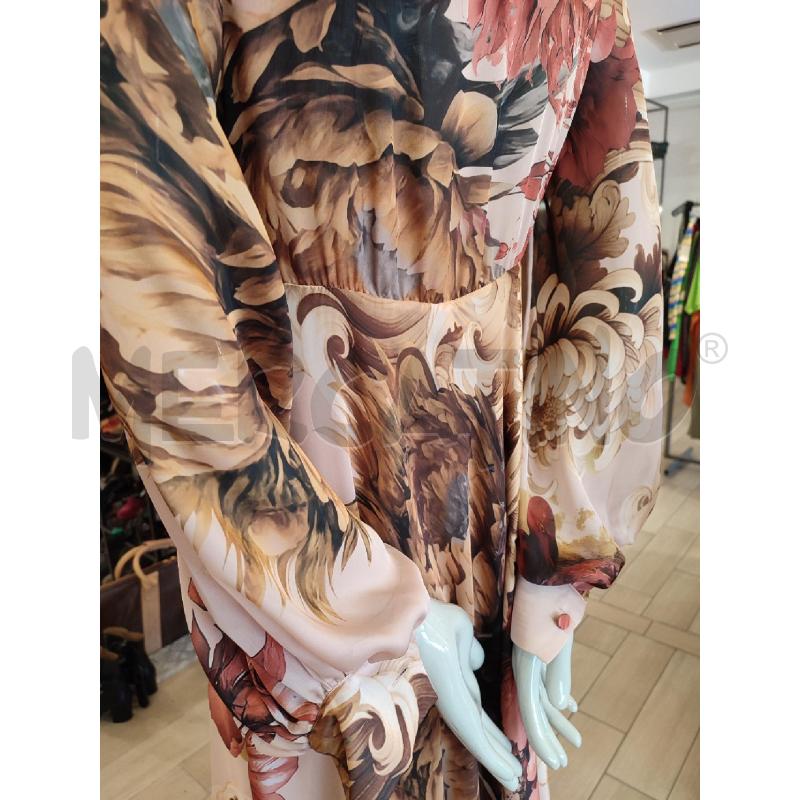VESTITO DONNA ROSA MILVA MI LUNGO FANTASIA | Mercatino dell'Usato Roma montemario 2