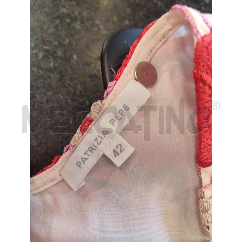 VESTITO DONNA ROSA PIZZO PATRIZIA PEPE | Mercatino dell'Usato Roma montemario 2