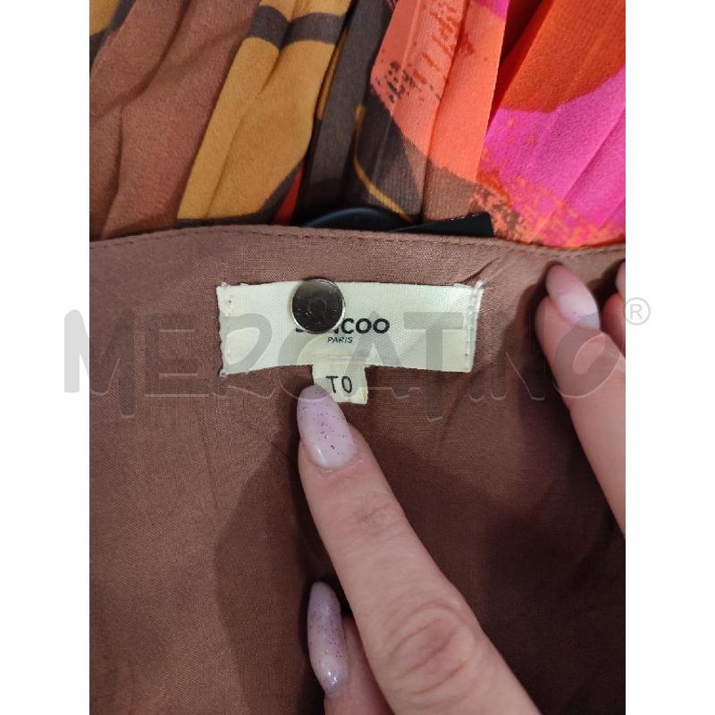 VESTITO DONNA ROSSO FUCSIA SUNCOO | Mercatino dell'Usato Roma montemario 3