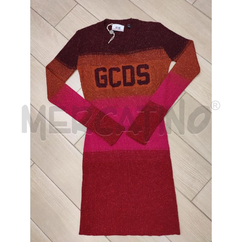 VESTITO DONNA ROSSO GCDS LUREX | Mercatino dell'Usato Roma montemario 1