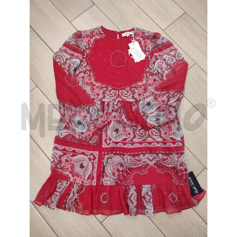 VESTITO DONNA ROSSO TWINSET FANTASIA GRIGIA | Mercatino dell'Usato Roma montemario 1