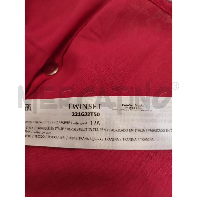 VESTITO DONNA ROSSO TWINSET FANTASIA GRIGIA | Mercatino dell'Usato Roma montemario 2