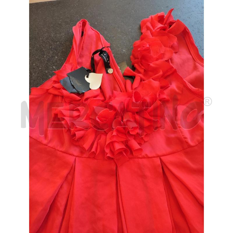 VESTITO DONNA ROSSO TWINSET VOLANT | Mercatino dell'Usato Roma montemario 2