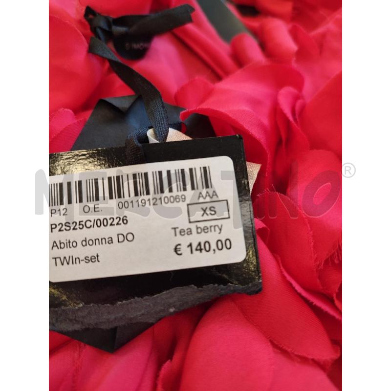 VESTITO DONNA ROSSO TWINSET VOLANT | Mercatino dell'Usato Roma montemario 3