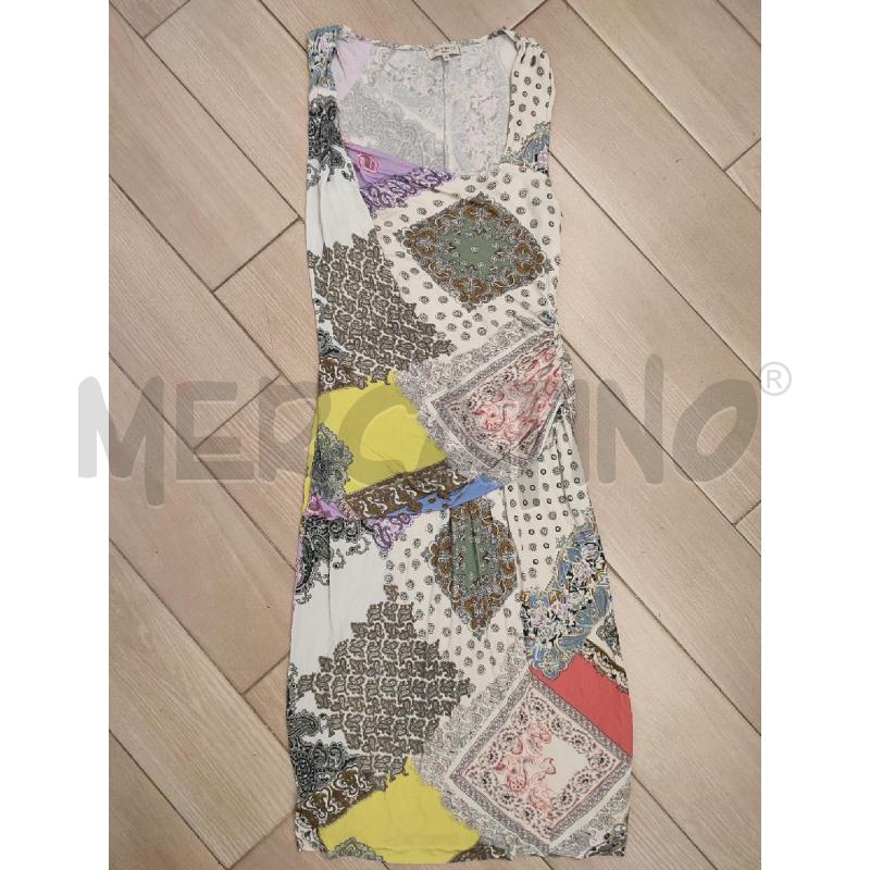 VESTITO DONNA VERDE BEIGE ETRO FANTASIA | Mercatino dell'Usato Roma montemario 1