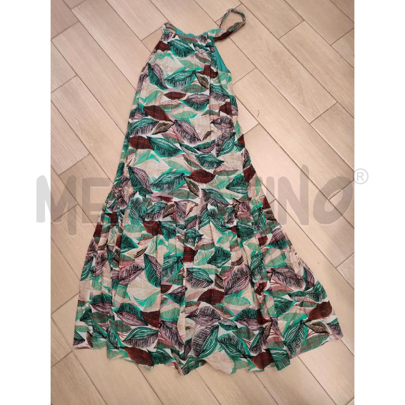 VESTITO DONNA VERDE EMME MARELLA FOGLIE | Mercatino dell'Usato Roma montemario 1