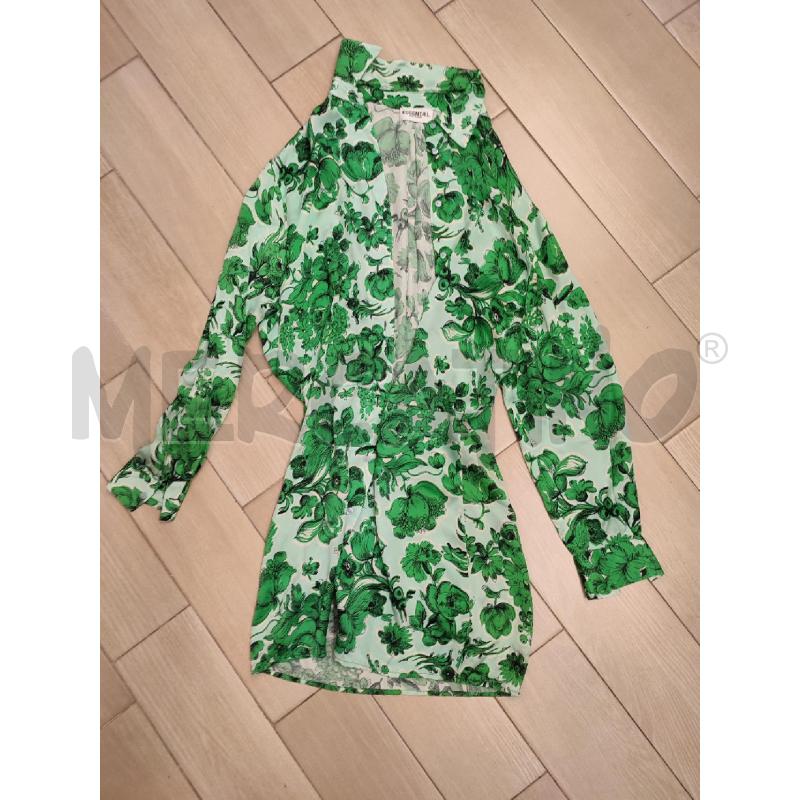 VESTITO DONNA VERDE ESSENTIEL FIORI | Mercatino dell'Usato Roma montemario 1