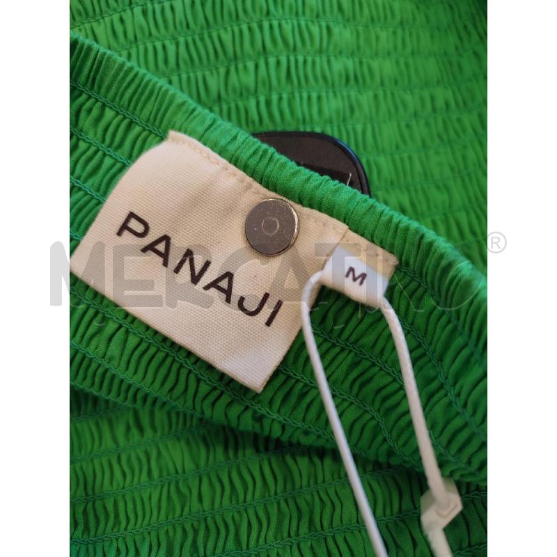 VESTITO DONNA VERDE PANAJI FIORI BIANCHI | Mercatino dell'Usato Roma montemario 2