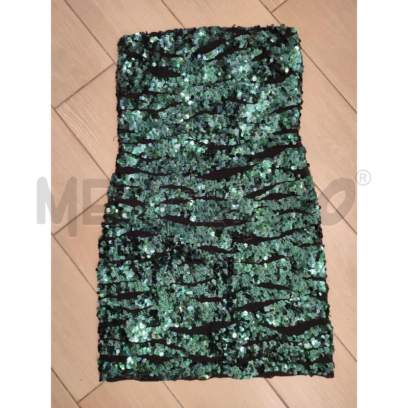 VESTITO DONNA VERDE PINKO PAILLETTES | Mercatino dell'Usato Roma montemario 1