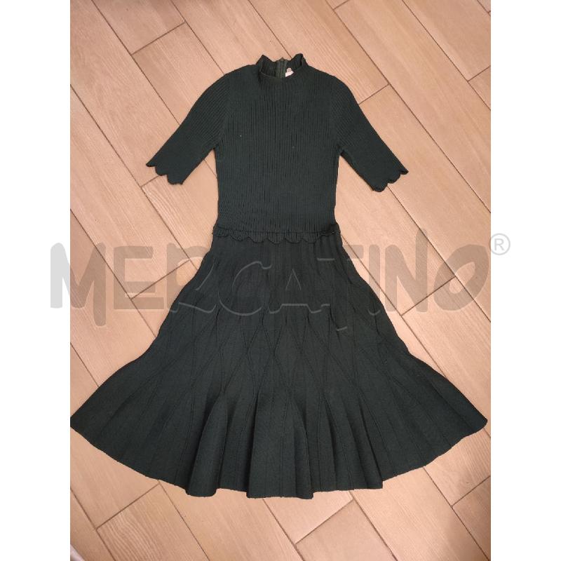 VESTITO DONNA VERDE SANDRO FILI TIRATI | Mercatino dell'Usato Roma montemario 1