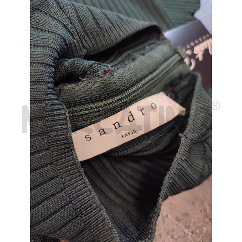 VESTITO DONNA VERDE SANDRO FILI TIRATI | Mercatino dell'Usato Roma montemario 2