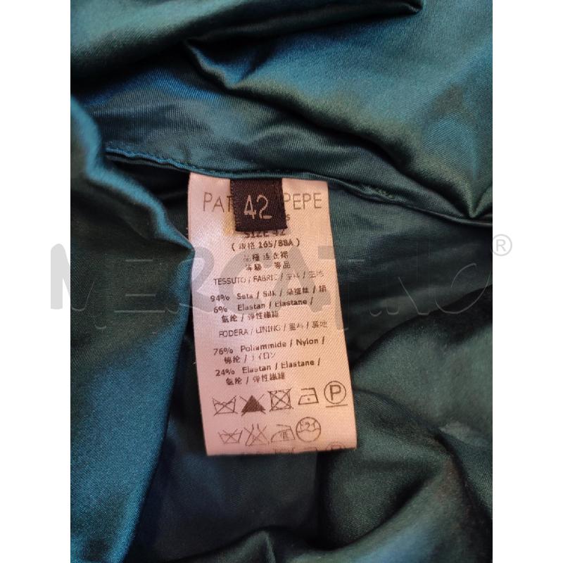 VESTITO DONNA VERDE SCURO PATRIZIA PEPE | Mercatino dell'Usato Roma montemario 3