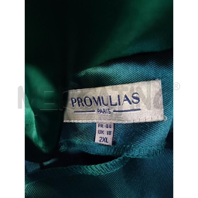 VESTITO DONNA VERDE SMERALDO PROMULIAS STRASS | Mercatino dell'Usato Roma montemario 4