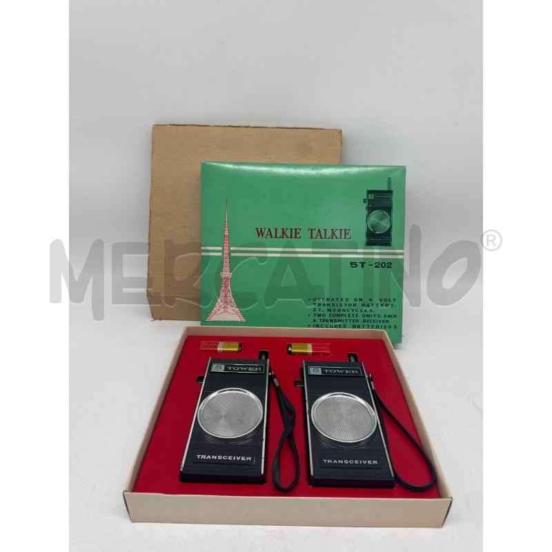 WALKIE TALKIE 5T-202 TRANSCEIVER MADE IN JAPAN COMPLETO  | Mercatino dell'Usato Roma montemario 1