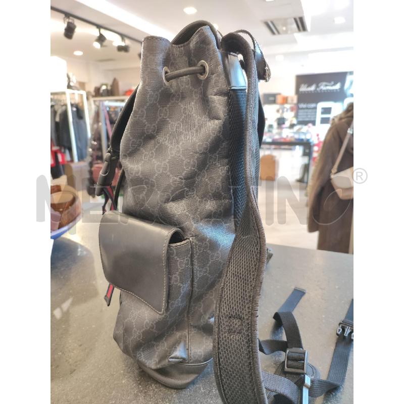ZAINO UOMO NERO GUCCI MONOGRAM DUE TASCHE 495563 | Mercatino dell'Usato Roma montemario 2