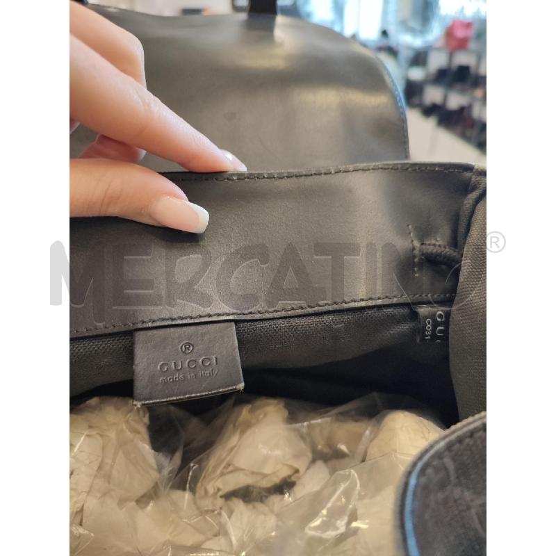 ZAINO UOMO NERO GUCCI MONOGRAM DUE TASCHE 495563 | Mercatino dell'Usato Roma montemario 3