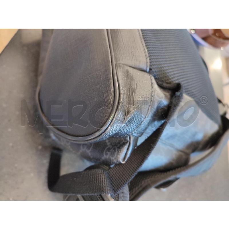 ZAINO UOMO NERO GUCCI MONOGRAM DUE TASCHE 495563 | Mercatino dell'Usato Roma montemario 5
