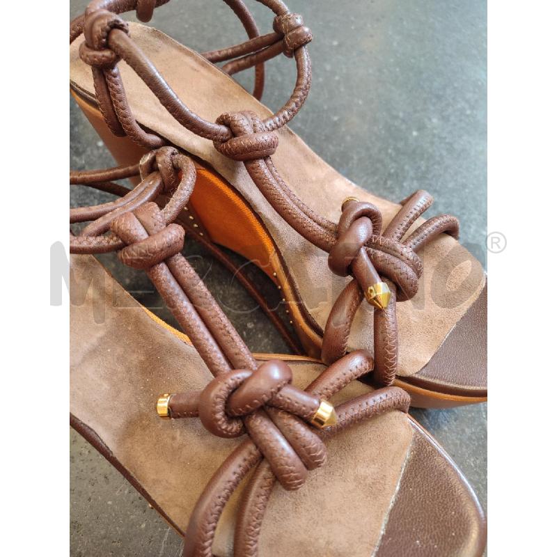 ZEPPA BEIGE ARANCIO SERGIO ROSSI | Mercatino dell'Usato Roma montemario 5