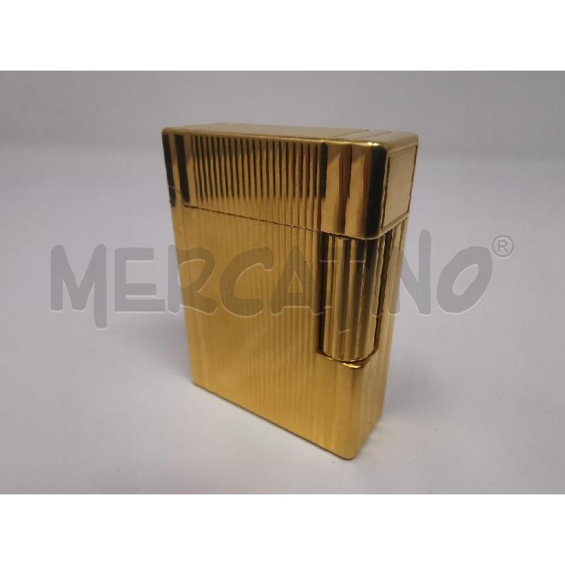 ACCENDINO ST DUPONT DORATO LINEE VERTICALI+SCAT  | Mercatino dell'Usato Roma cinecitta' 3