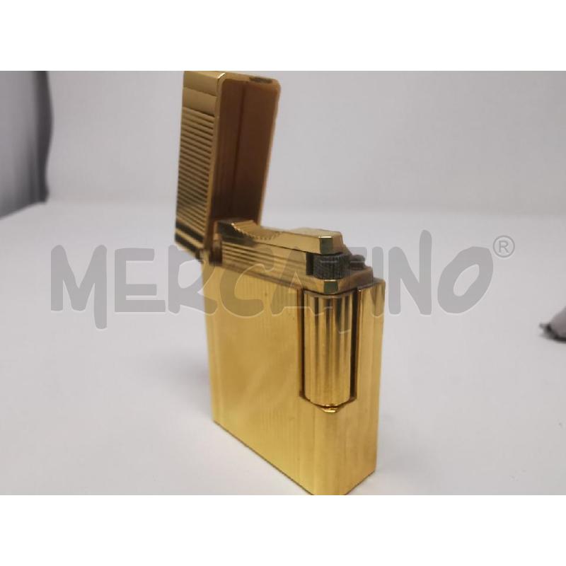 ACCENDINO ST DUPONT DORATO LINEE VERTICALI+SCAT  | Mercatino dell'Usato Roma cinecitta' 4