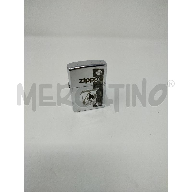 ACCENDINO ZIPPO COMMEMORATIVO 75ESIMO  | Mercatino dell'Usato Roma cinecitta' 1