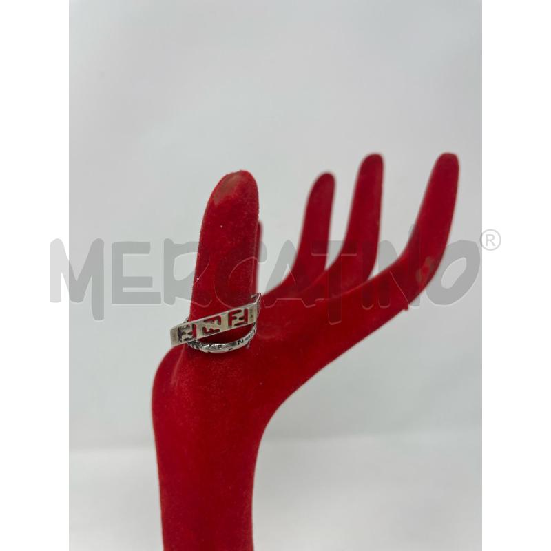 ANELLO DONNA ARG FENDI ROMBO FF TRAFORAT  | Mercatino dell'Usato Roma cinecitta' 1