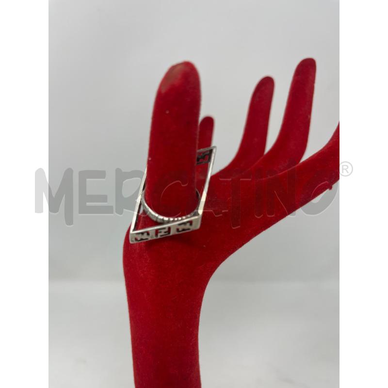 ANELLO DONNA ARG FENDI ROMBO FF TRAFORAT  | Mercatino dell'Usato Roma cinecitta' 2