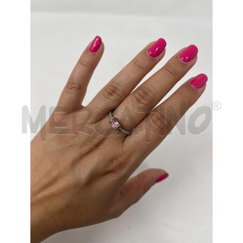 ANELLO DONNA ARG STRASS PIE ROSA CENTRALE | Mercatino dell'Usato Roma cinecitta' 3