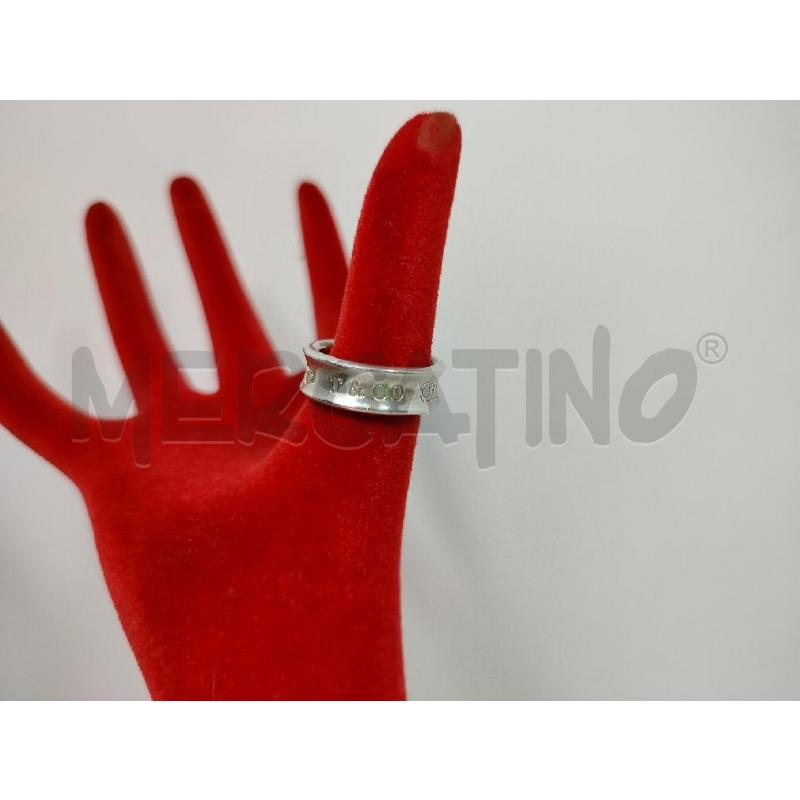 ANELLO TIFFANY &CO 1837 ARGENTO  | Mercatino dell'Usato Roma cinecitta' 1