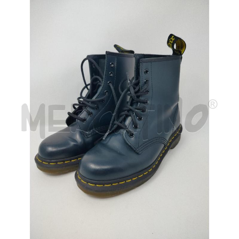 ANFIBI DONNA DR MARTENS BLU PETROLIO  | Mercatino dell'Usato Roma cinecitta' 2