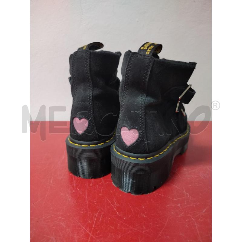ANFIBI DONNA DR MARTENS LAZY OAF BUCKLE BOOT NERI  | Mercatino dell'Usato Roma cinecitta' 2