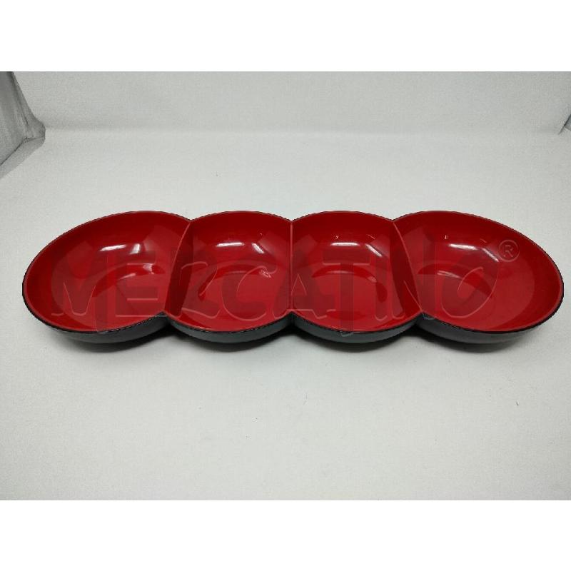 ANTIPASTIERA TUPPERWARE ROSSO NERO | Mercatino dell'Usato Roma cinecitta' 1