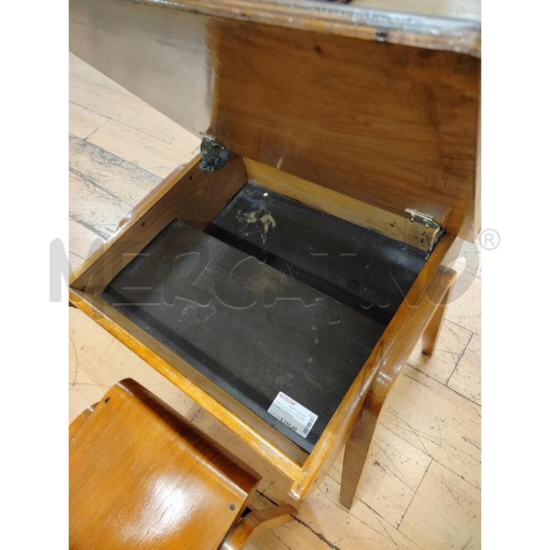 BANCO SCUOLA CON SEDIA ANNI 50 DESIGN | Mercatino dell'Usato Roma cinecitta' 3